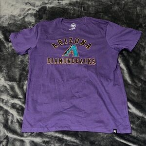 47 Brand Purple Arizona Diamondbacks Tee Unisex Large. Cotton